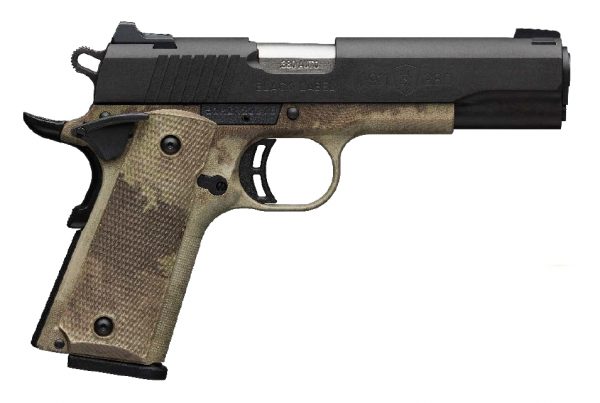 Browning Arms Co. 1911-380 Pro Spd 380Acp 8+1# Black Label|A-Tacs Camo Frame 051948492