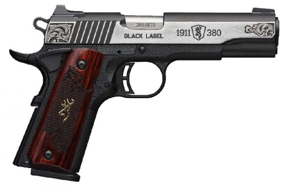 Browning Arms Co. 1911-380 Med Eng 380Acp Ss # Black Label Medallion Engraved 051956492
