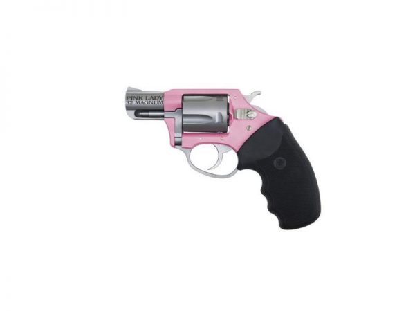Charter Arms Pink Lady 32Mag Ss/Pink 2″ 5 Shot | Black Rubber Grips Ch53230