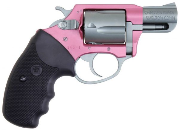 Charter Arms Southpaw 38Spc Pink/Ss 2″ Rubber Grips / 5-Shot Ch93830