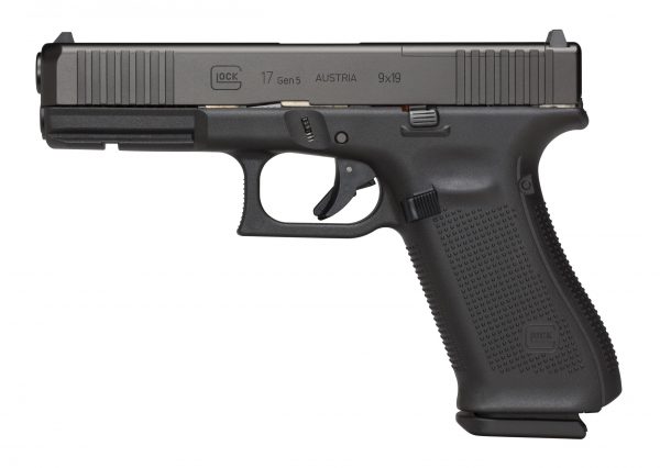 Glock G17 G5 9Mm 17+1 4.49″ Mos Fs 3-17Rd Mags | Front Serrations Glock17Gen5Left Scaled