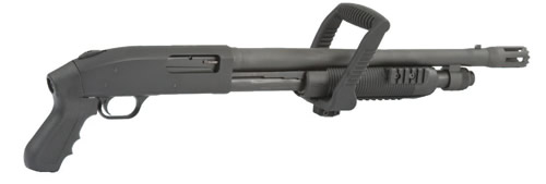 Mossberg 500 Chainsaw 12/18.5 Bl/Sy Stand-Off Bbl/Tri-Rail Forend Mb50460