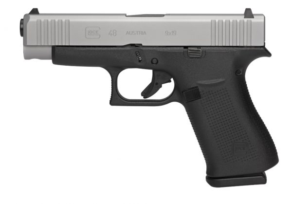 Glock Austria / Glock Inc. G48 9Mm Silver 4″ 10+1 Amglo Pa485Sl201