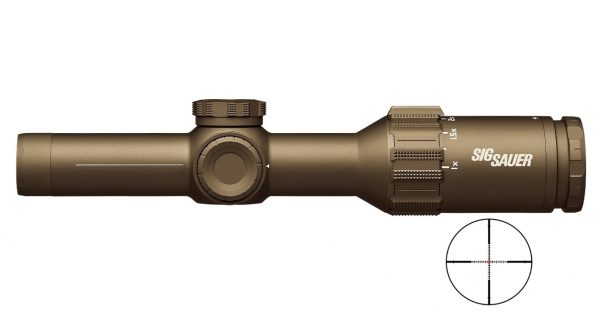 Sig Sauer Tango6T 1-6X24 30Mm 3-Gun Fde Hellfire 3-Gun Illum Reticle Sisot61238