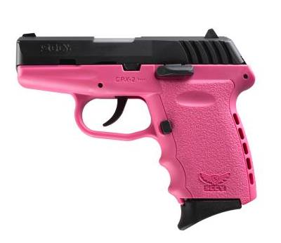 Sccy Industries Cpx-2 9Mm Blk/Pink 10+1 Pink Polymer Frame|No Safety Sycpx 2Cbpk
