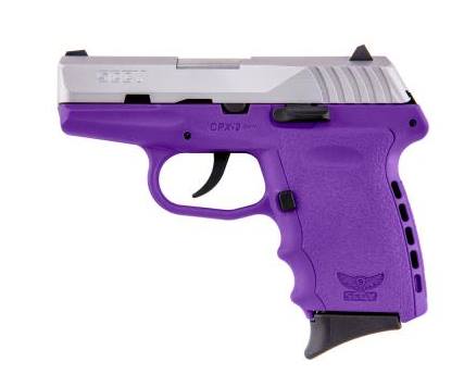 Sccy Industries Cpx-2 9Mm Ss/Purple 10+1 Purple Polymer Frame|No Safety Sycpx 2Ttpu