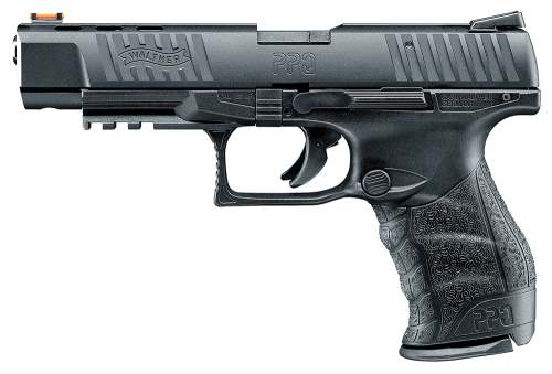 Walther Arms Ppq M2 22Lr 12+1 5″ Fiber Opt 5100302 Ambidex Slide/Mag Rlse Wa5100302