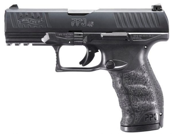 Carl Walther / Walther Arms Ppq M2 45Acp 12+1 4″ Black 1807076 Standard Mag Release Waltherppqm2Stdmagrelease