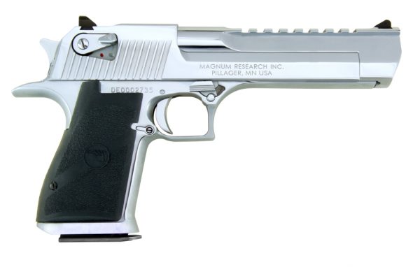 Magnum Research Desrt Eag 44M Polish Chrome Ca 6″ Bbl|Rubber Grips|Ca Comply Mrde44Capc