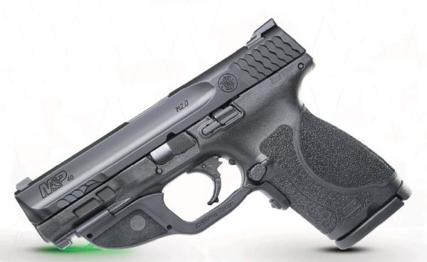 Smith &Amp; Wesson M&Amp;P40 M2.0 Cmpct 40Sw Grn Lasr 12415|Ct Green Laser|No Safety Sm12415