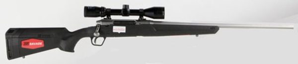 Savage Axis Ii Xp 22-250 Remington, With 3X9X40 Scope, 22&Quot; Barrel, Stainless Steel,, Synthetic, Black, 4 Rd 011356571021 80216.1593811009