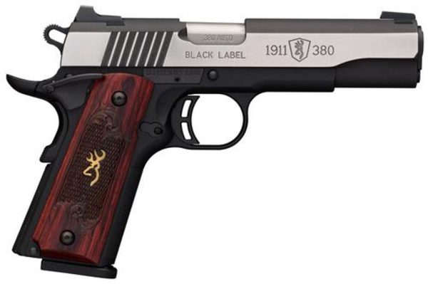 Browning Black Label Medallion Pro 1911, .380 Acp, 4.25&Quot;, 8Rd, Rosewood Grips 023614443742 73911.1575691166