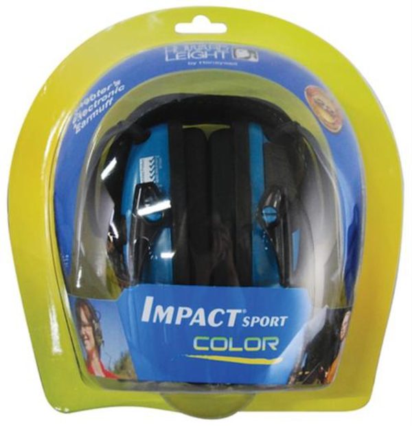 Howard Leight Impact Sport Folding Electronic Earmuff Teal Earcups 033552025214 44794.1575667295