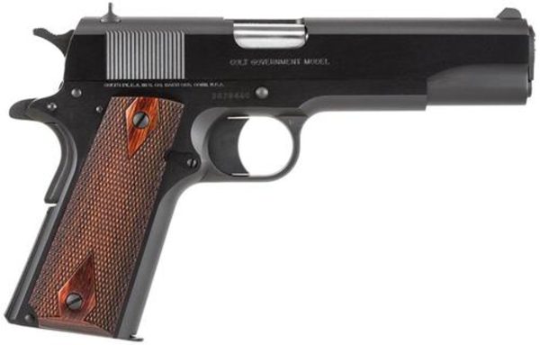 Colt 1911 Government Series 1991, 45 Acp 5&Quot; Barrel, Matte Blue, Rosewood Grips, 7 Rd Mag 098289011176 00652.1575687790