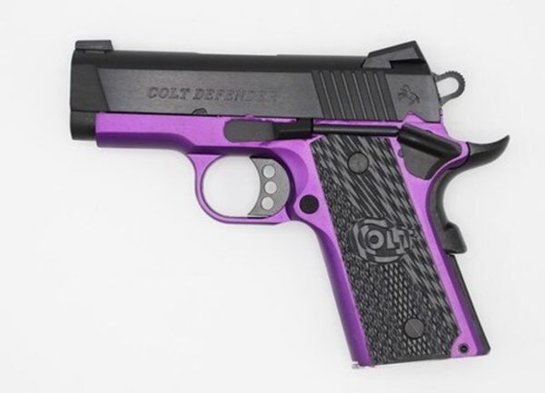Colt Violet Defender Purple Cerakote 45 Acp 4.25&Quot; Barrel Novak Sights G10 Grips 1 Of 200 098289111753 21164.1575702960