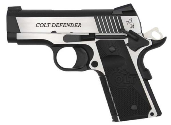 Colt Combat Elite Defender 1911, Compact, 9Mm, 3&Quot; Barrel, Ss Two-Tone Finish, G10 Grips, 8Rd Mag, Novak Night Sights 098289111944 03509.1575702432