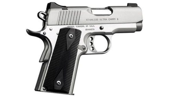 Kimber Stainless Ultra Carry Ii, 1911 45Acp, 3&Quot; Barrel, 7 Rd, Ca Approved 3200062Ca 26956.1575691482