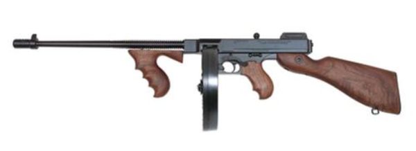 Auto Ordnance Thompson Model 1927A-1 45 Acp Carbine 16.5 Inch Barrel Blue Finish Walnut Stock Includes 100 Round Drum And 20 Round Stick Magazines 602686211086 68343.1590772854