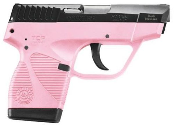 Taurus 738 Tcp, .380 Acp, 3.3&Quot;, 6Rd, Pink Polymer Frame, Blued Slide 725327611561 94426.1575690523