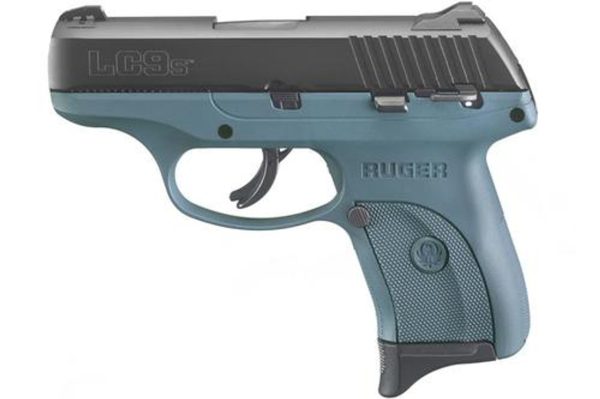 Ruger Lc9S 9Mm, 3.12&Quot;, 7Rd, Fixed Sights, Titanium Blue Frame 736676032655 18940.1575693870