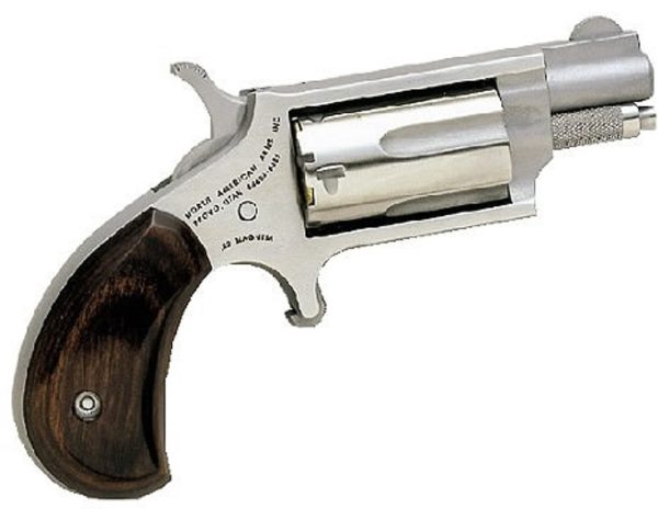 Naa 22Ms 22 Mag Mini Revolver 1.12&Quot; 5Rd Rosewood Grip Stainless 744253000218 23388.1544137958