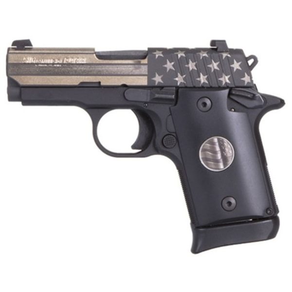 Sig P938 United We Stand Special Edition 9Mm 3&Quot; Barrel Micro Compact 1- 6Rd &Amp; 1-7Rd Mags 798681588862 26929.1575700653