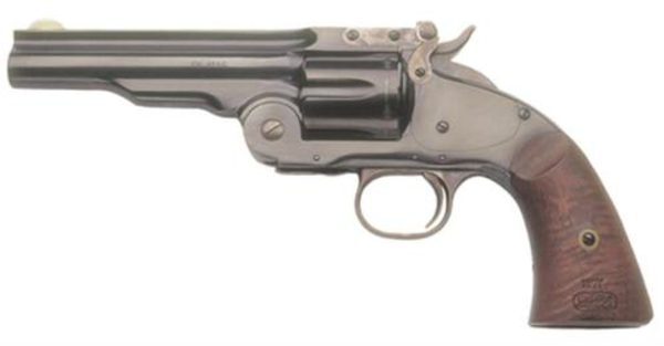 Cimarron Firearms Model 3 Schofield .45 Long Colt 5&Quot; Barrel Blue Steel Finish Smooth Walnut Grip 814230011084 02473.1575691858