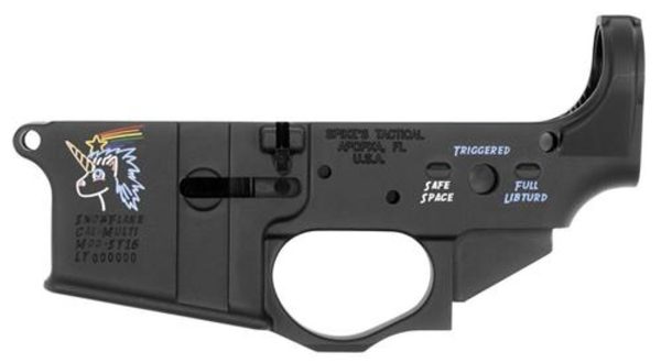 Spikes Stls030Cfa Lower Snowflake With Color Fill Ar Platform Multi-Caliber Black Hardcoat Anodized 815648027353 85655.1575502166