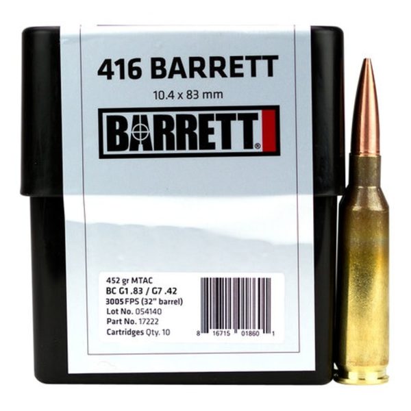 Barrett 416 Barrett 452Gr Mtac 10 Rd Box 816715018359 95970.1575702062