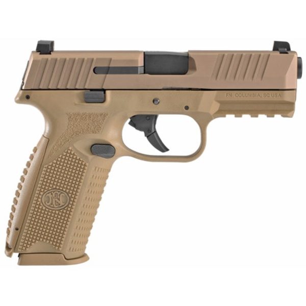 Fn , Fn 509 Striker Fired, Full Size 9Mm, 4&Quot; Barrel, Polymer Frame, Flat Dark Earth, 3 Dot Sights, Non-Manual Safety, 2X17Rd Mags 845737010232 84284.1589992362