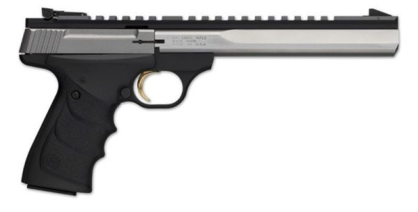 Browning Buck Mark Contour Stainless Ultragrip Rx Ambidextrous .22 Lr 7.25-Inch 10Rd Browning Buck Mark Contour Stainless 051508490 023614062530 1