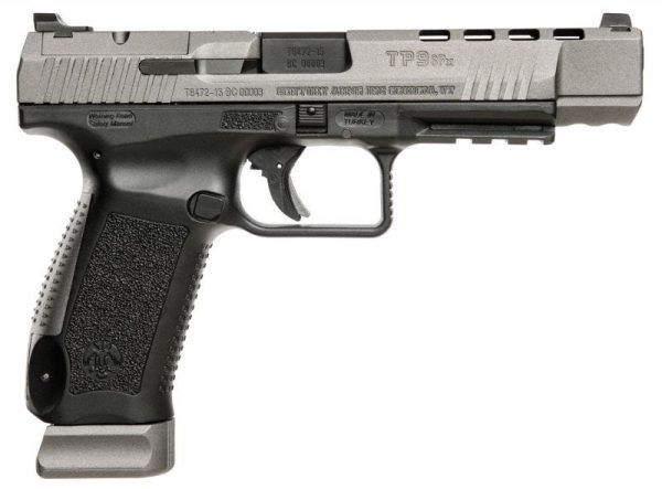 Century Arms Canik Tp9Sfx 9Mm 5.2&Quot; Barrel 20 Rounds Black/Gray With Standard Dovetail Sights Century Arms Canik Tp9Sfx Hg3774G N 787450382329 2