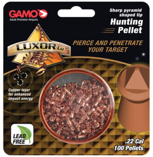 Gamo Luxor Cu Pellets .22 Sharp Pyramid Shaped Tip 100 Per Blister Pack Gmo 632282154 52855.1544138887