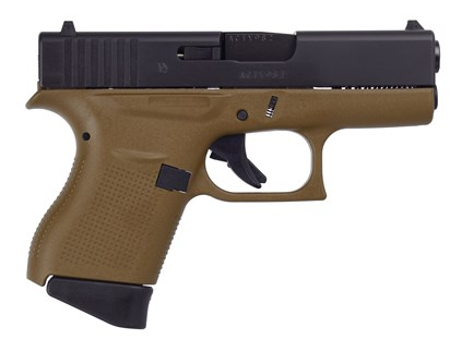 Glock 43 Gen 3 Black/Fde 9Mm 3.39-Inch 6Rds Glock 43 Ui4350201D 764503914409