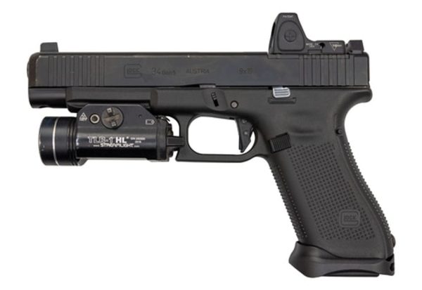Glock G34 Gen5 Mos 9Mm, Used, 5.3&Quot; Barrel, Suppressor Sights, Front Serrations, 17Rd Hgu Bkcn981 33179.1575709864