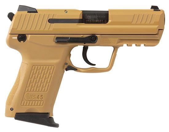 Heckler And Kock Tan 45Acp Compact 8Rd Includes Three Magazines Heckler And Koch 45Acp 745037Bblea5 642230252295
