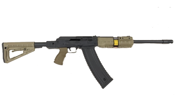 Kalashnikov Ks-12Tsf Semi-Automatic Shotgun Flat Dark Earth 12 Ga 18.25&Quot; Barrel 3&Quot; Chamber 10-Rounds Kalashnikov Ks 12Tsf Ks12Tsfsfde 811777020500