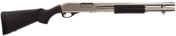 Remington 870 Marine Magnum Nickel / Black 12 Ga 3-Inch Chamber 18-Inch 6Rd Remington 870 Marine Magnum 25012 047700250120 2