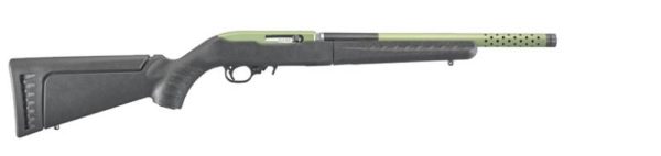 Ruger 21155 Takedown Lite Semi-Auto Rifle Black/Green 22Lr 16.1 Inch 10Rd Ruger 10 22 Takedown Lite 21155 736676211555