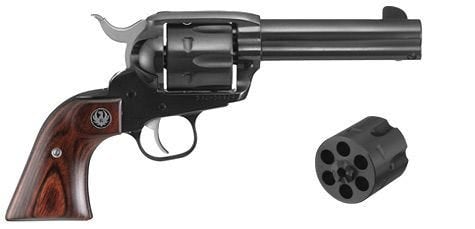 Ruger Vaquero Convertible Blued / Wood .357 Mag / .38 Spl / 9Mm 4.62-Inch 6Rds Includes 9Mm Cylinder Ruger Vaquero Convertible 5161 736676051618