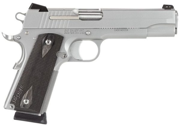 Sig Sauer 1911 Stainless .45 Acp 5-Inch 8Rds Siglite Night Sights Sig Sauer 1911 Stainless 191145Sssca 798681437122 1