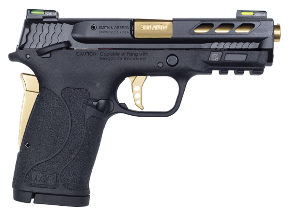 Smith And Wesson M&Amp;P380 Shield Ez Performance Center Gold .380 Acp 3.8-Inch 8Rds Ported Barrel Smith And Wesson M P380 Shield Ez Performance Center 12719 022188879179