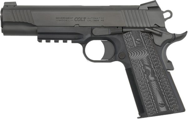 Colt Combat Unit Rail Gun 1911 45 Acp 5&Quot; Barrel Novak Sights, G10 Grips 8Rd Mag Zang01070Ccu 18031.1584677531