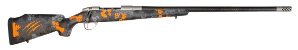 Fierce Ct Edge .300 Prc, 24&Quot; Carbon Barrel, Carbon Stock /W Orange Accent, 4Rd Fiercefirearms Fiercefirearmsedge Cte300Prcbo 63395.1600882278