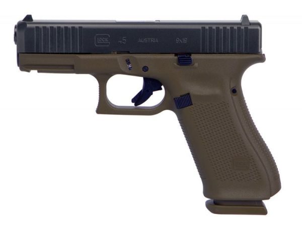 Glock 45 Gen 5 Patriot Brown 9Mm 4.02&Quot; Barrel 17-Rounds With Fixed Sights Gag Pa455S204 Pb 5764 0000