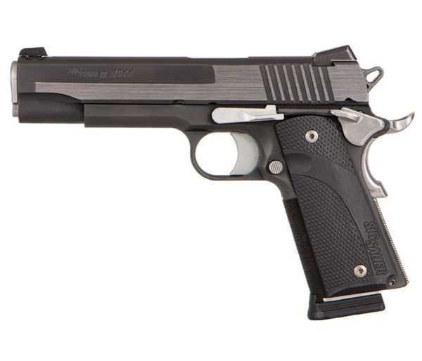 Sig Sauer, 1911 Equinox, Semi-Automatic, 1911, Full Size, 45 Acp, 5&Quot; Barrel, Aluminum Frame, Black And Silver Color, Right Hand, Manual Safety, Siglite Night Sights, 8Rd, 2 Magazines Sig 1911 191145Eqcw500 51578.1618006103