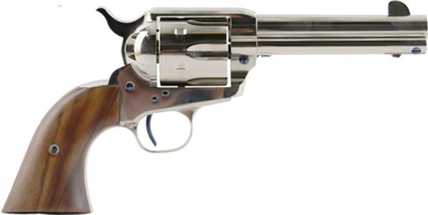 Standard Mfg Single Action Revolver 45 Colt 4.75&Quot; Barrel, Nickel Plated, Walnut 2 Pc Grip Standardmfg Coltsaa Sar4N2 43121.1587228671