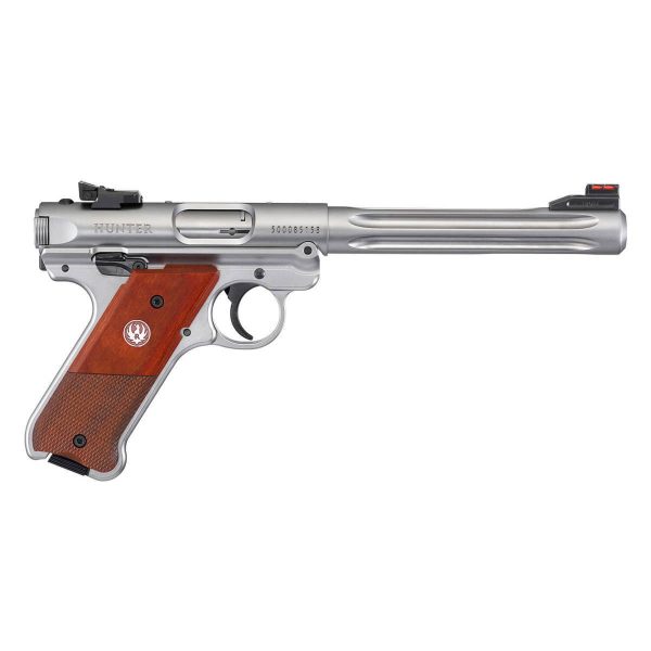 Ruger Mark Iv Hunter 22 Long Rifle 6.88In Stainless Pistol - 10+1 Rounds Ruger Mark Iv Hunter 22 Long Rifle 688In Stainless Pistol 101 Rounds 1450483 1