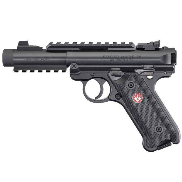 Ruger Mark Iv Tactical 22 Long Rifle 4.4In Blued Pistol - 10+1 Rounds Ruger Mark Iv Tactical 22 Long Rifle 44In Blued Pistol 101 Rounds 1485685 2