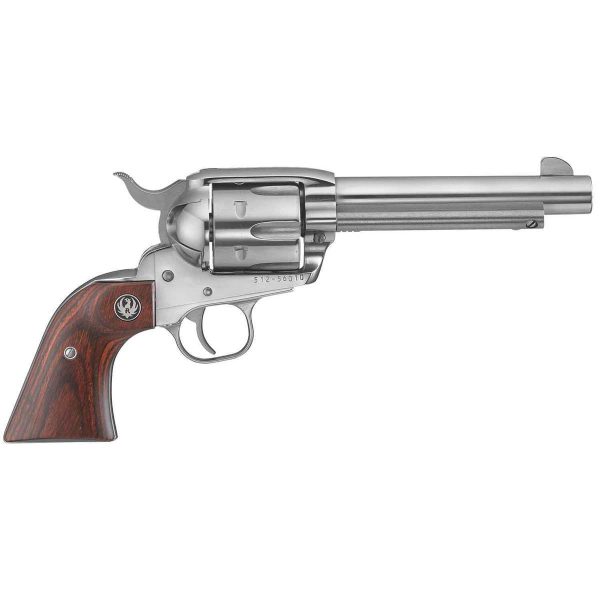 Ruger Vaquero 357 Magnum 5.5In High Gloss Stainless Revolver - 6 Rounds Ruger Vaquero 357 Magnum 55In High Gloss Stainless Revolver 6 Rounds 1105313 1